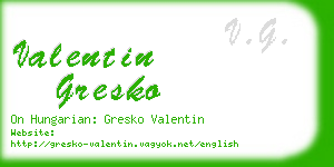 valentin gresko business card